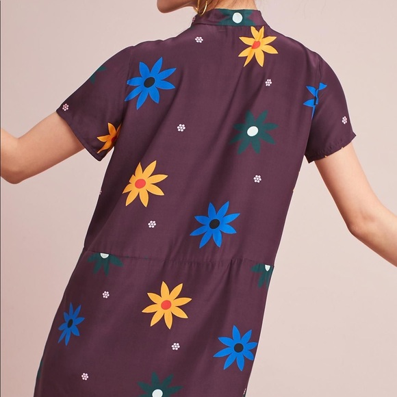 Anthropologie Dusen Dusen Purple Daisy Dress sz S - Picture 4 of 7